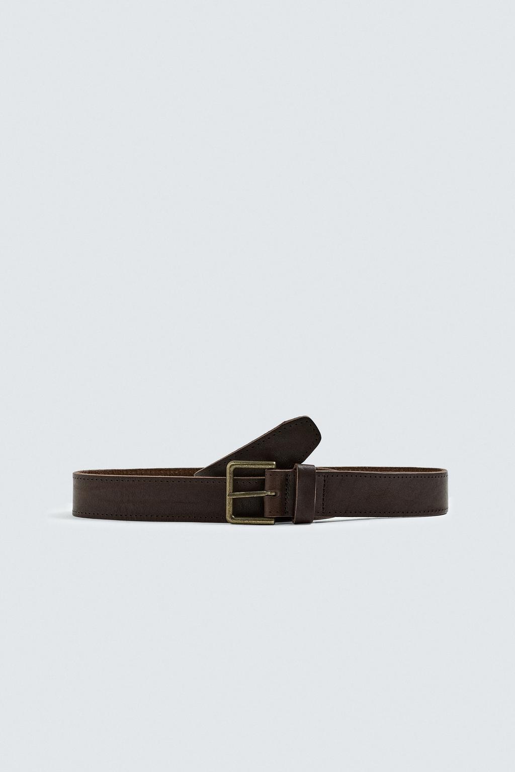 CEINTURE EN CUIR EFFET VINTAGE